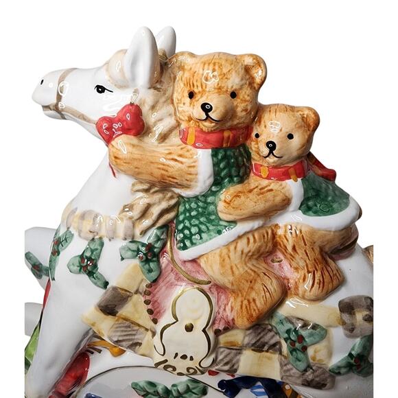 Beals Musial Rocking Horse Palais Royal Stage Christmas Bears in original box - Picture 14 of 16